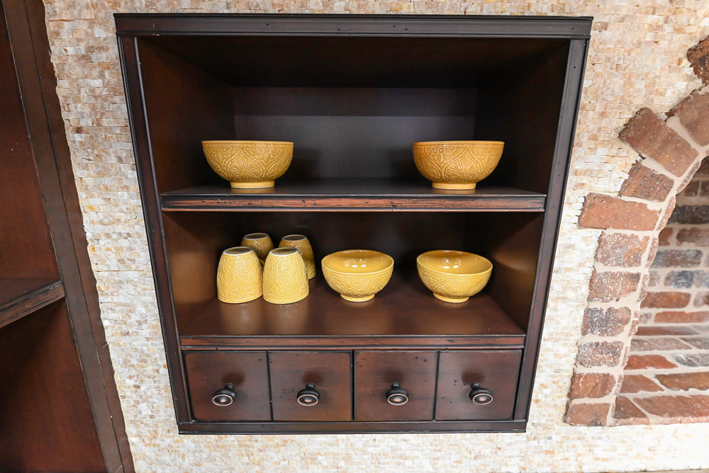 Downsview Traditional Yellow Kitchenette with Granite Countertops **EXCLUDED Bertazzoni Range