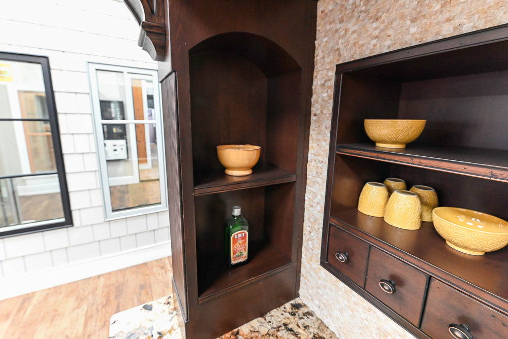 Downsview Traditional Yellow Kitchenette with Granite Countertops **EXCLUDED Bertazzoni Range