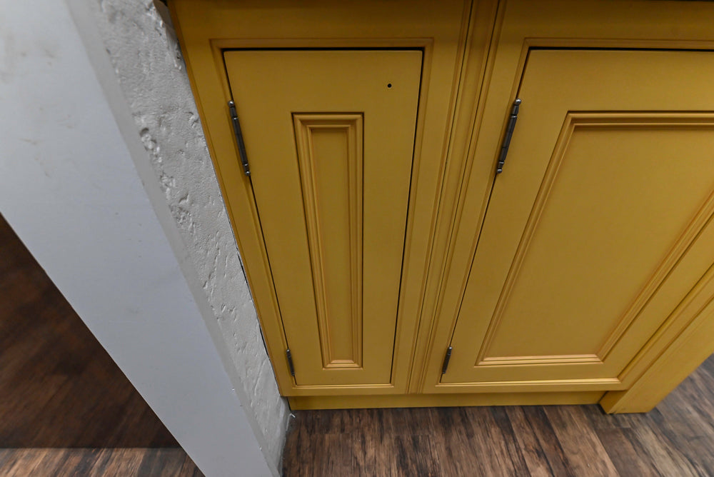 Downsview Traditional Yellow Kitchenette with Granite Countertops **EXCLUDED Bertazzoni Range