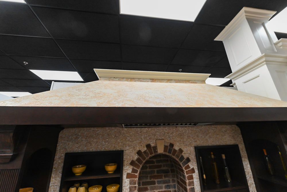 Downsview Traditional Yellow Kitchenette with Granite Countertops **EXCLUDED Bertazzoni Range