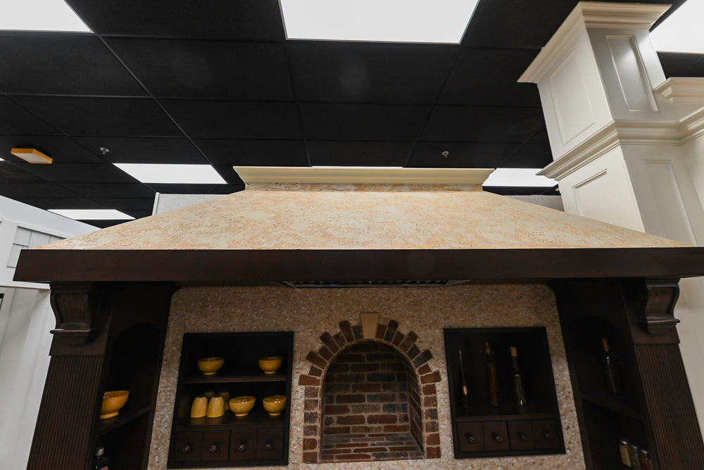 Downsview Traditional Yellow Kitchenette with Granite Countertops **EXCLUDED Bertazzoni Range