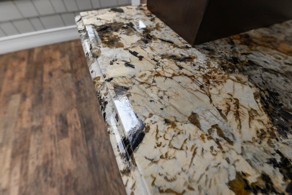 Downsview Traditional Yellow Kitchenette with Granite Countertops **EXCLUDED Bertazzoni Range