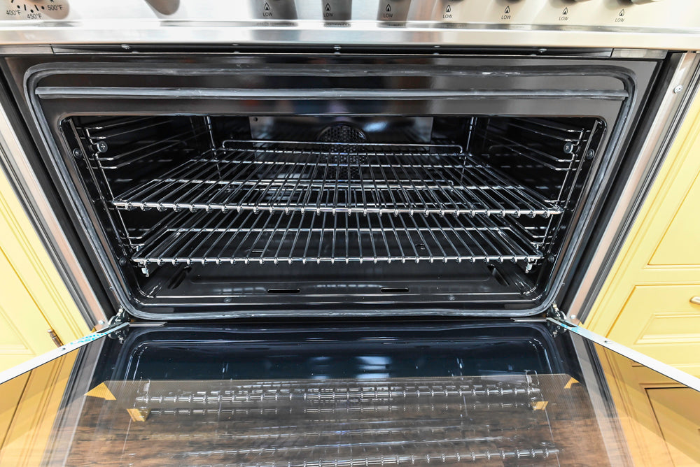 Downsview Tradtional Yellow Kitchenette with Granite Countertops and Bertazzoni Range