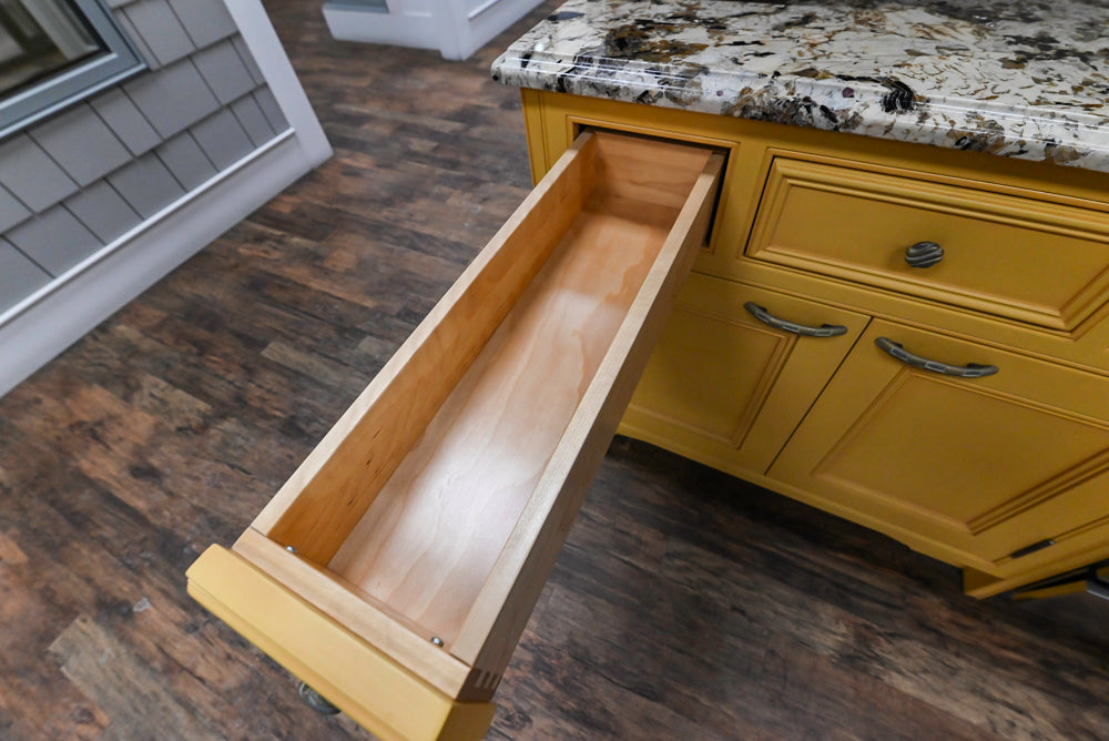 Downsview Tradtional Yellow Kitchenette with Granite Countertops and Bertazzoni Range