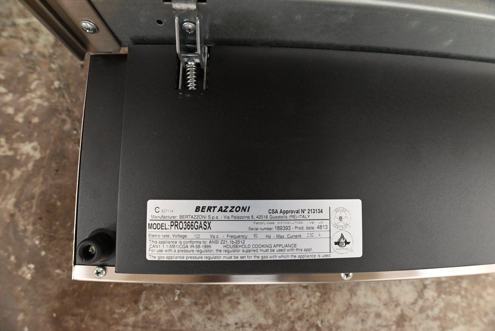 Bertazzoni PRO366GASX 36" Stainless Steel Gas Range