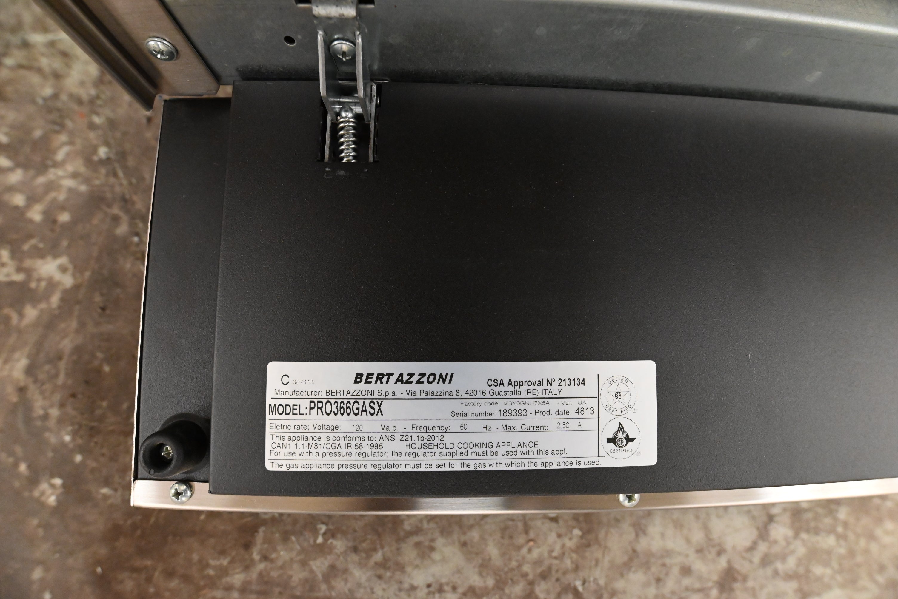 Bertazzoni PRO366GASX 36" Stainless Steel Gas Range