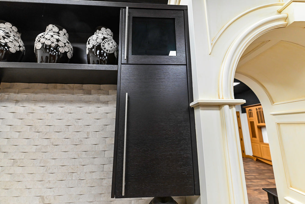 Downsview Modern Dark Brown Cooking Corner with Granite Countertops