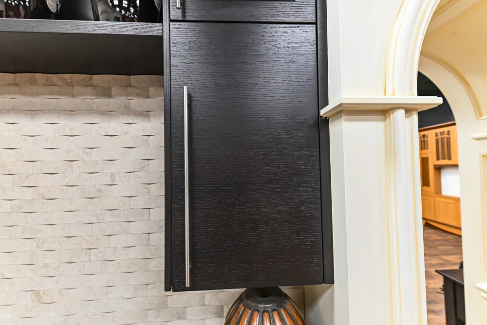 Downsview Modern Dark Brown Cooking Corner with Granite Countertops