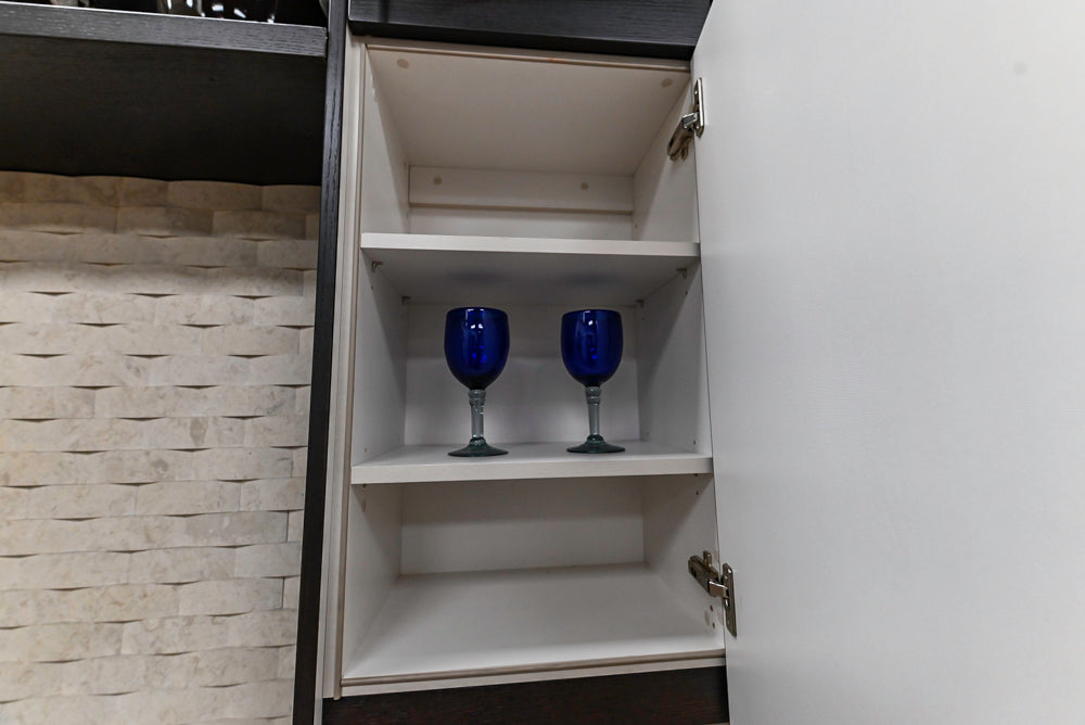 Downsview Modern Dark Brown Cooking Corner with Granite Countertops