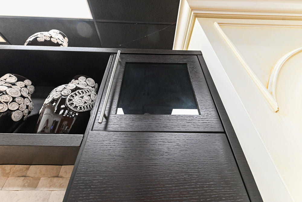 Downsview Modern Dark Brown Cooking Corner with Granite Countertops