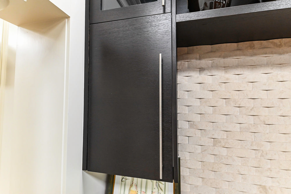 Downsview Modern Dark Brown Cooking Corner with Granite Countertops