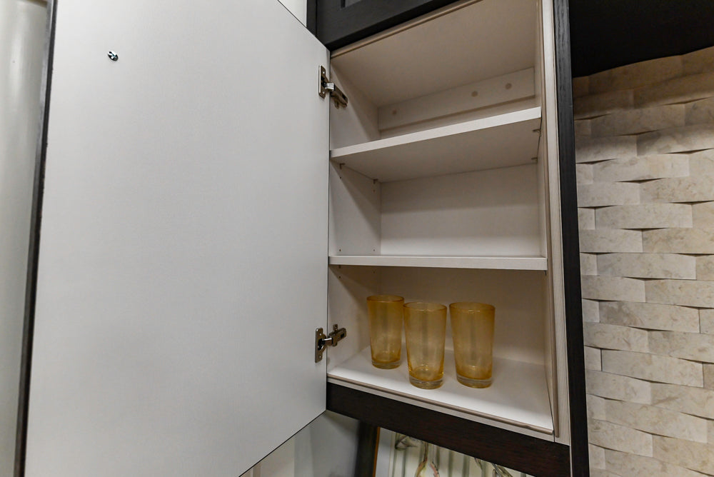 Downsview Modern Dark Brown Cooking Corner with Granite Countertops