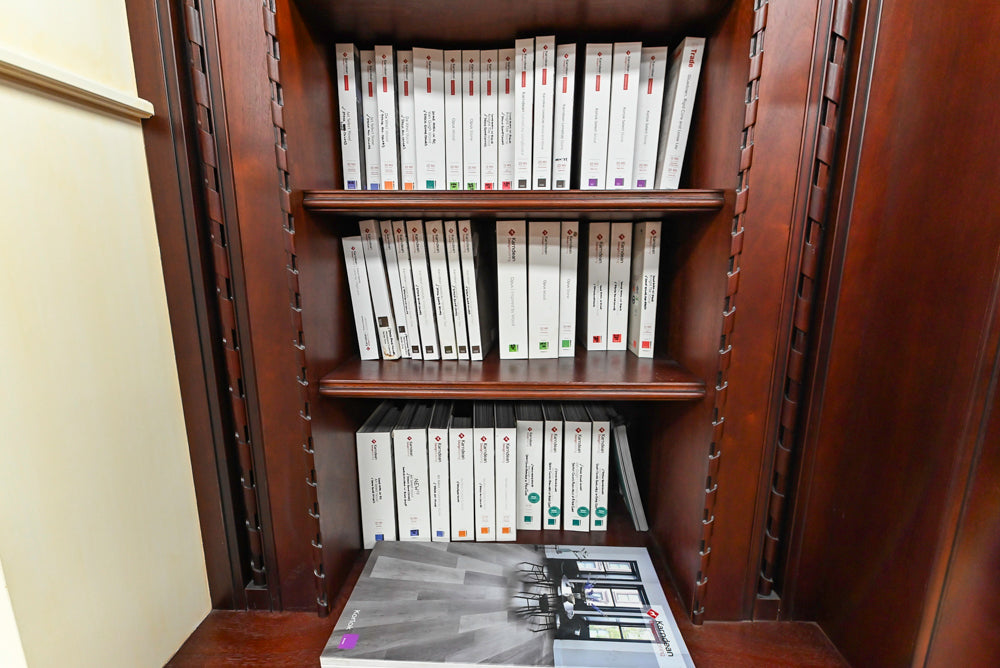 Downsview Traditional Classic Brown Library Display with Fireplace