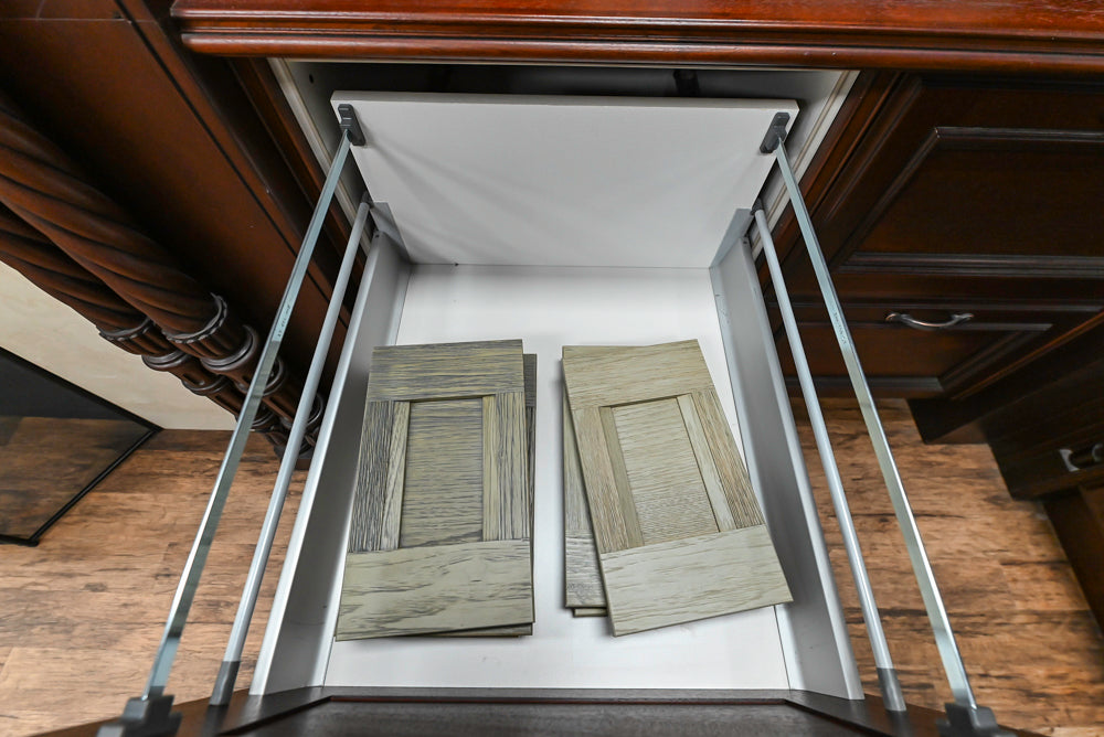 Downsview Traditional Classic Brown Library Display with Fireplace