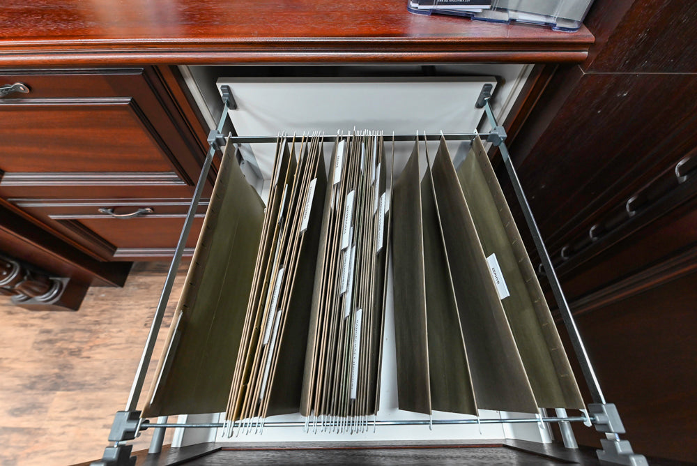 Downsview Traditional Classic Brown Library Display with Fireplace