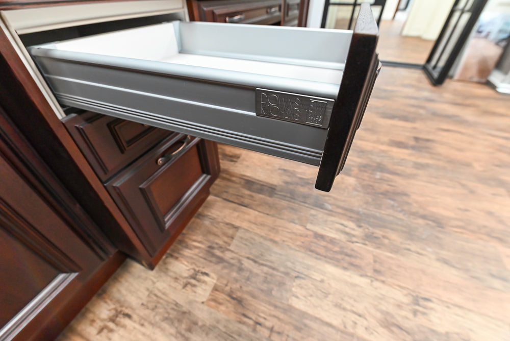 Downsview Traditional Classic Brown Library Display with Fireplace