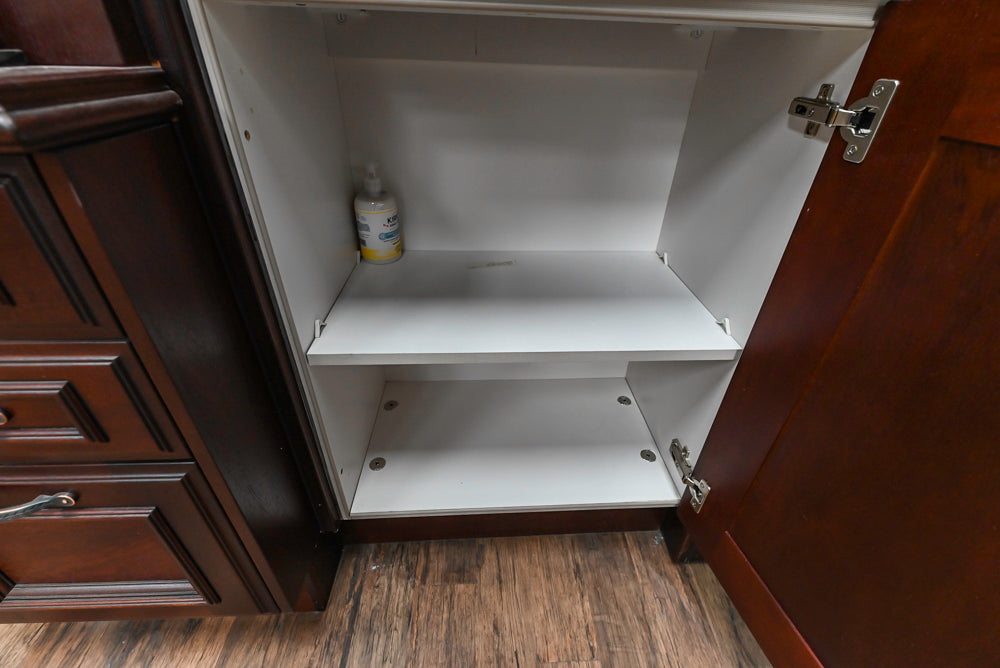 Downsview Traditional Classic Brown Library Display with Fireplace