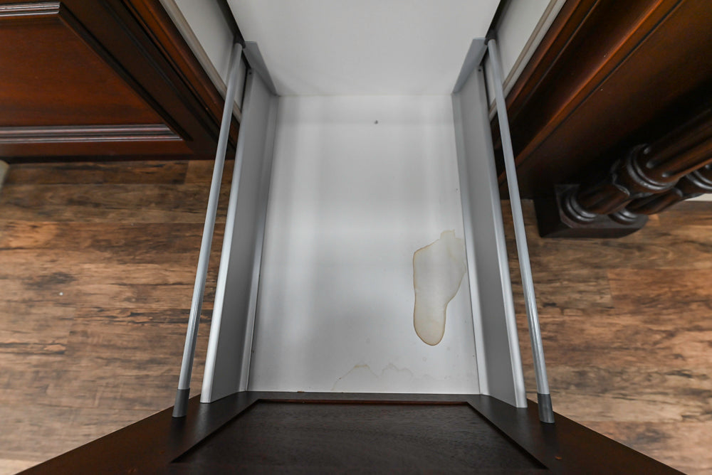 Downsview Traditional Classic Brown Library Display with Fireplace