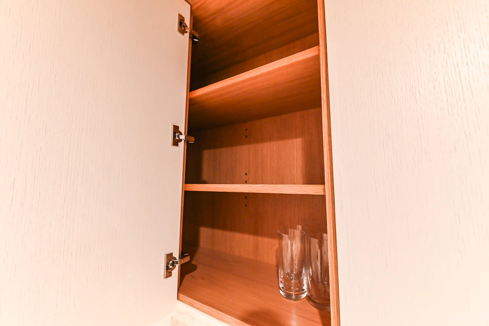Smallbone Transitional White Oak Kitchen with Marble Countertops & Miele Appliances