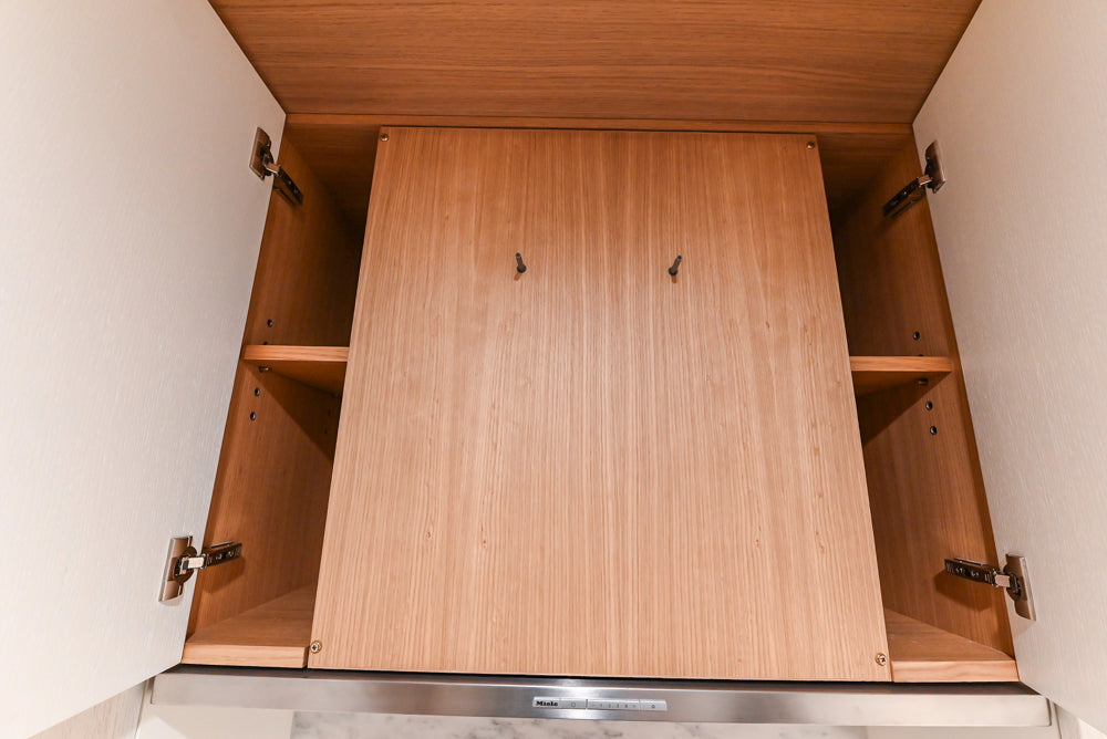 Smallbone Transitional White Oak Kitchen with Marble Countertops & Miele Appliances