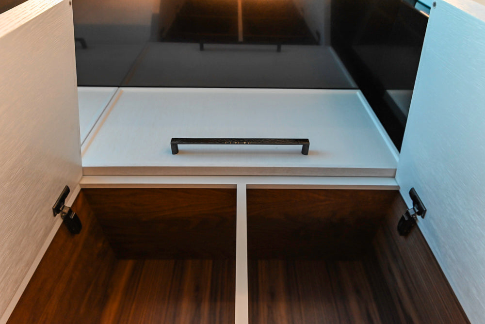 Transitional White Kitchen with Marble Countertops & Miele Appliances