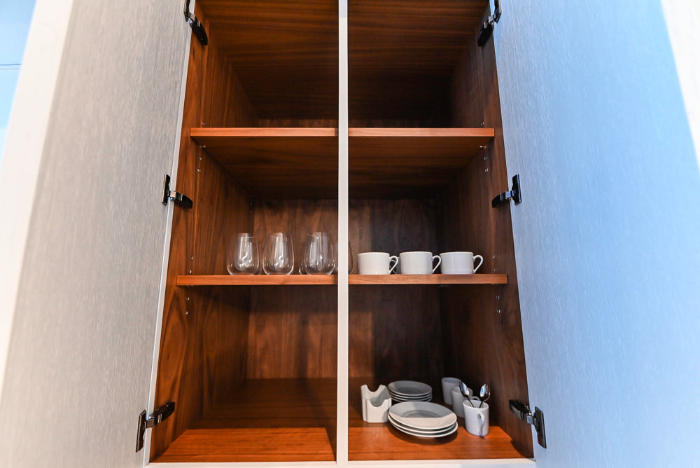 Transitional White Kitchen with Marble Countertops & Miele Appliances