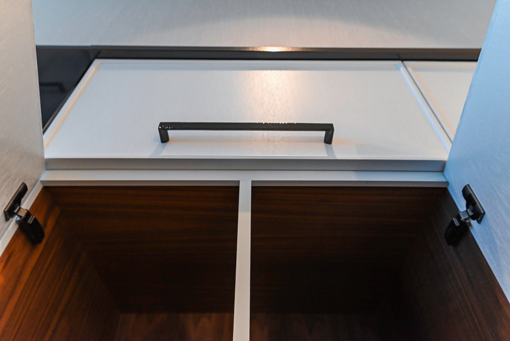 Transitional White Kitchen with Marble Countertops & Miele Appliances