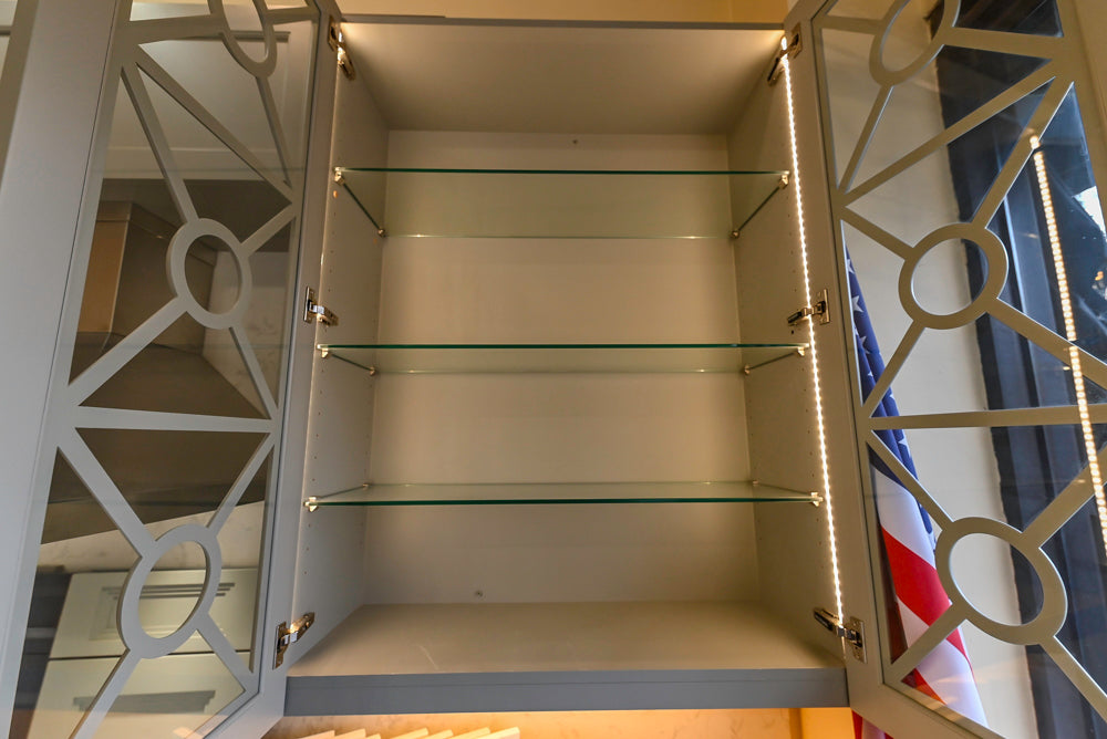 Wood-Mode & Brookhaven Transitional Grey Dry Bar