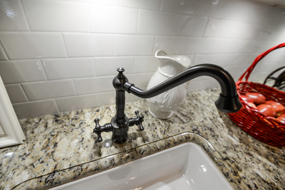 Wood-Mode Traditional White Kitchen with Granite Countertops
