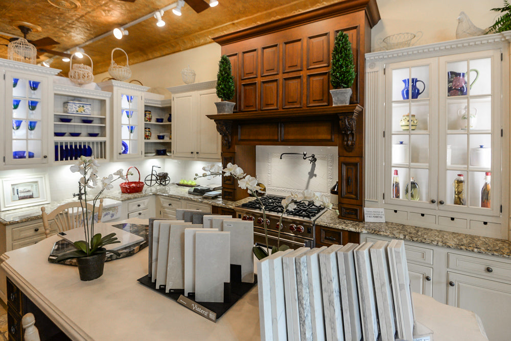 Wood-Mode Traditional White Kitchen with Granite Countertops