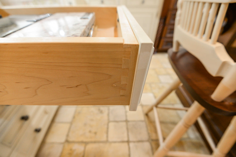 Wood-Mode Traditional White Kitchen with Granite Countertops