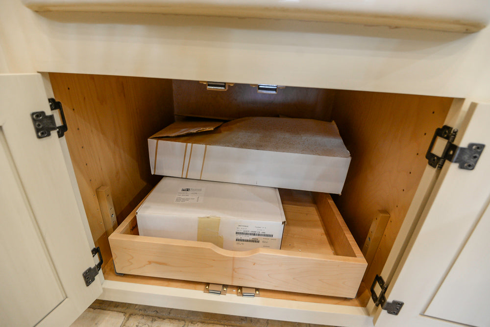 Wood-Mode Traditional White Kitchen with Granite Countertops