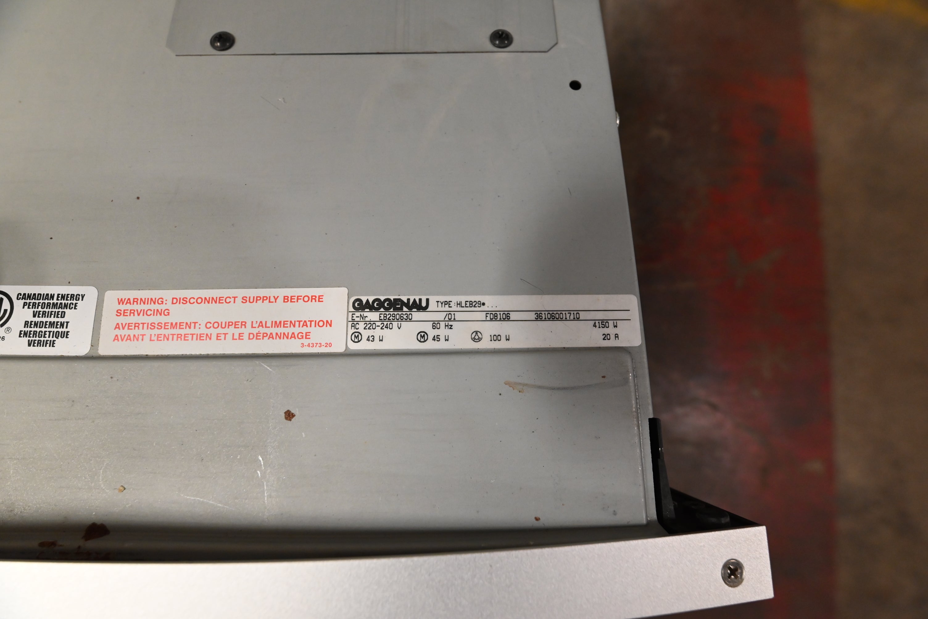 Gaggenau EB290630 27" Stainless Steel Single Wall Oven