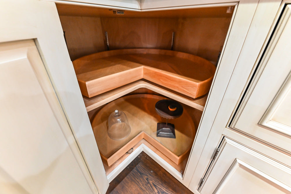 Plain & Fancy Traditional Multi-Tone Kitchen with Island and Dry Bar