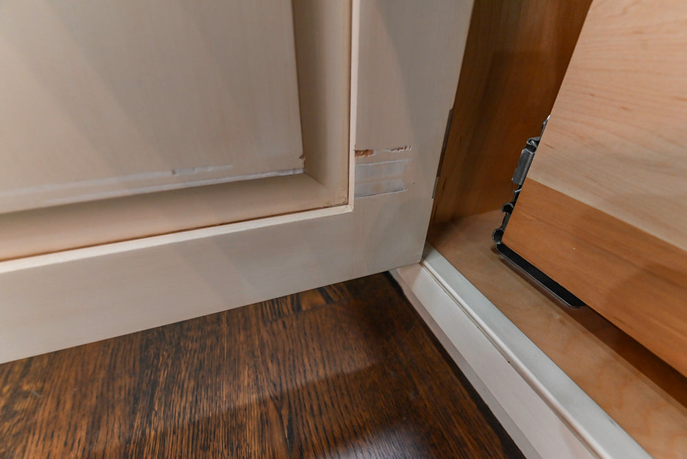 Plain & Fancy Traditional Multi-Tone Kitchen with Island and Dry Bar