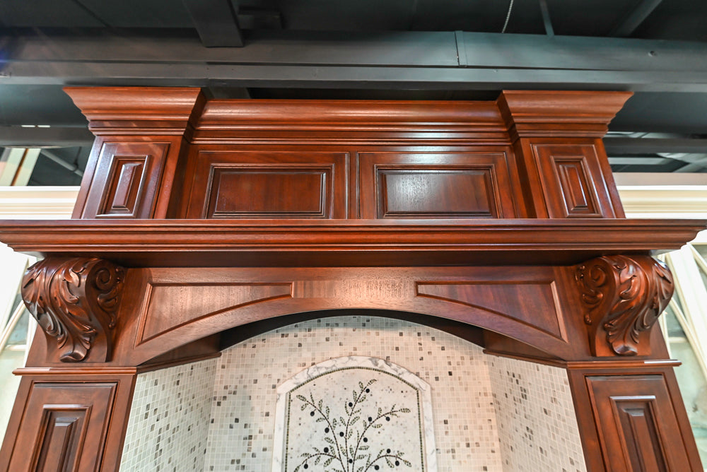 Plain & Fancy Traditional Multi-Tone Kitchen with Island and Dry Bar
