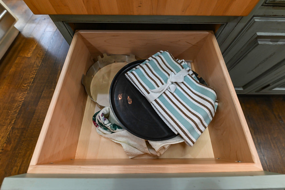 Plain & Fancy Traditional Multi-Tone Kitchen with Island and Dry Bar