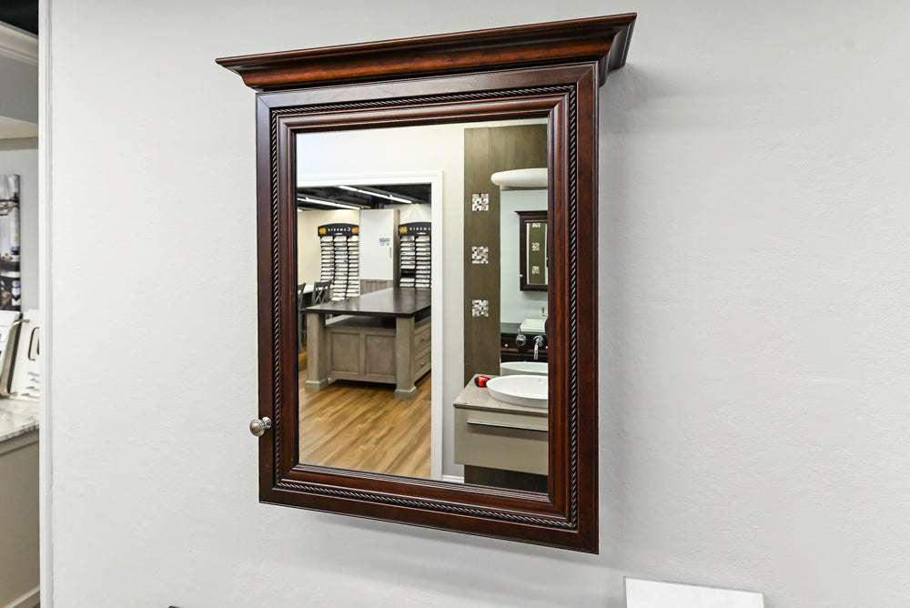 Hanssem Traditional Cherry Wood 50 1/2" Vanity with Countertop, Sink and Faucet