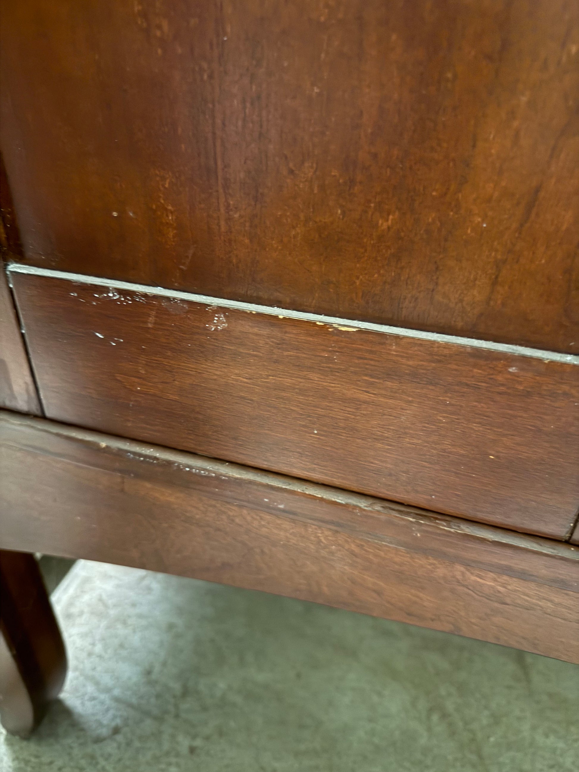 Traditional 37" Cherry Wood Single Vanity with Stone Top, Sink and Faucet