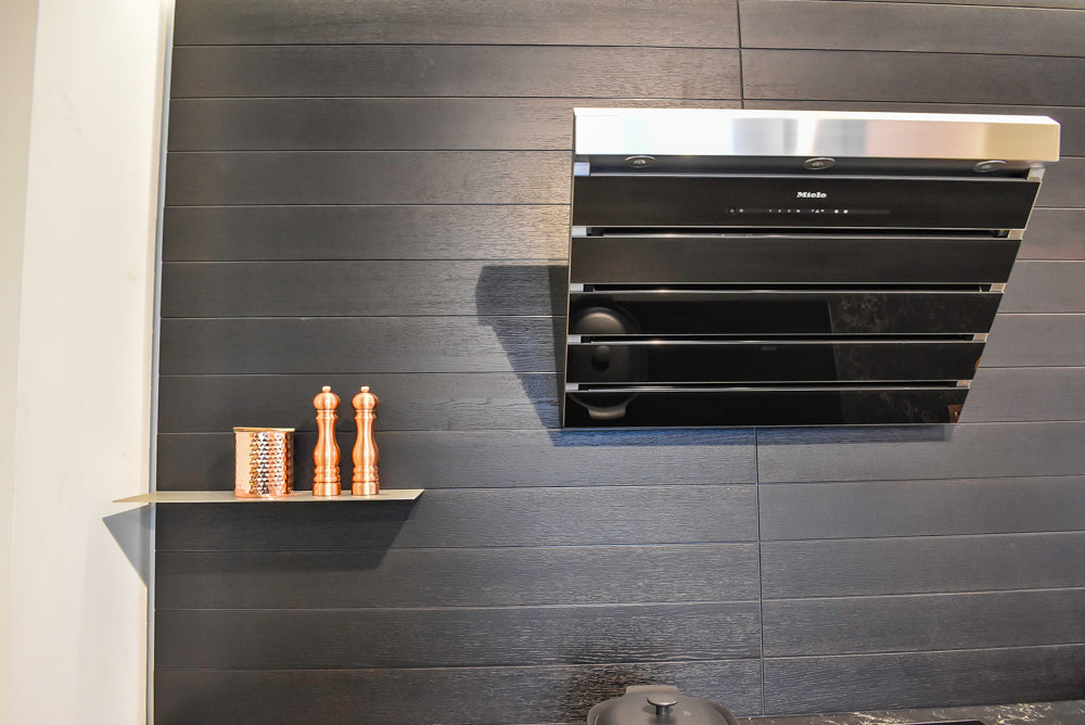 Poggenpohl Segmento Modern Black Kitchen with Miele Appliances