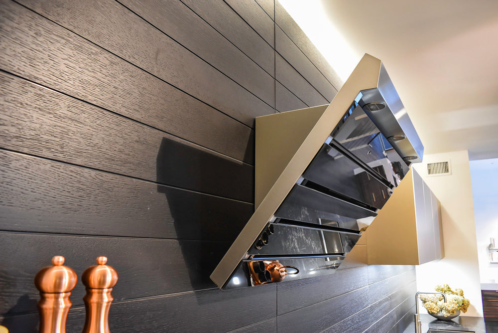 Poggenpohl Segmento Modern Black Kitchen with Miele Appliances