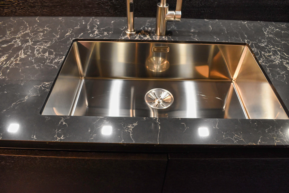 Poggenpohl Segmento Modern Black Kitchen with Miele Appliances