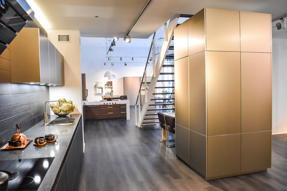 Poggenpohl Segmento Modern Black Kitchen with Miele Appliances