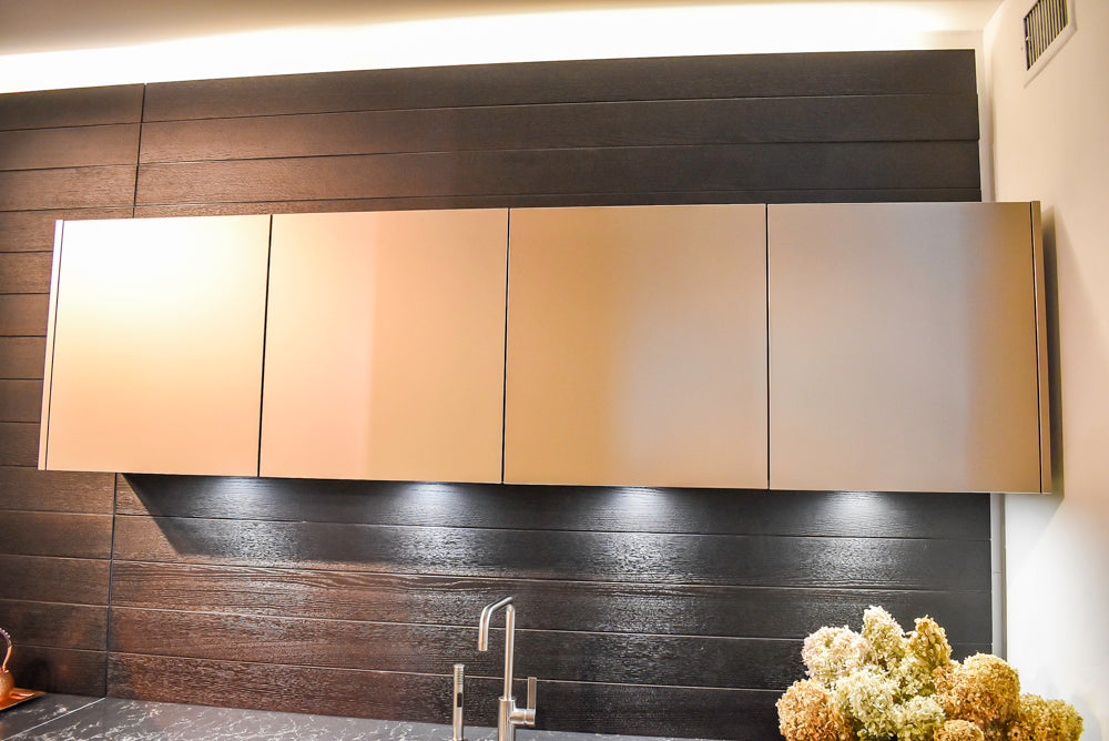 Poggenpohl Segmento Modern Black Kitchen with Miele Appliances