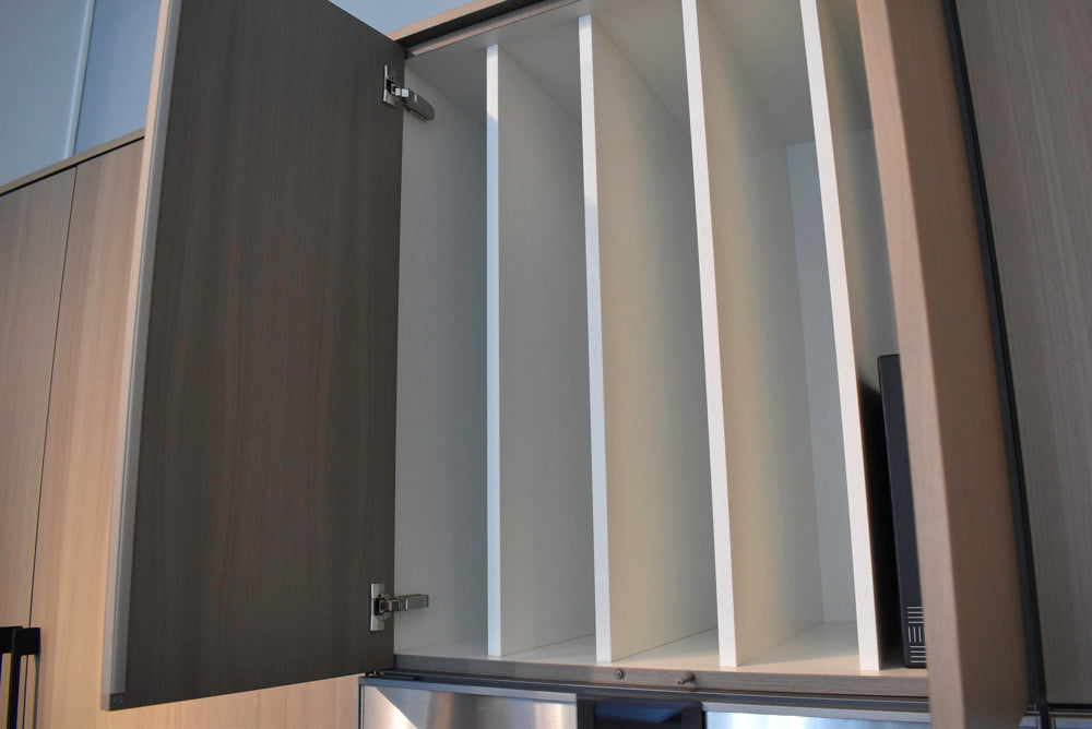 Poggenpohl Modo and +Stage Modern Natural Wood Tone Kitchen with Gaggenau Appliances