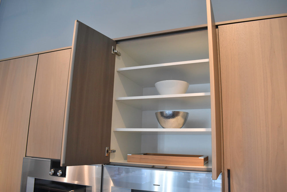 Poggenpohl Modo and +Stage Modern Natural Wood Tone Kitchen with Gaggenau Appliances