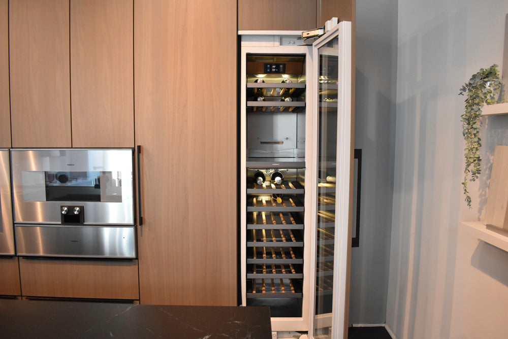 Poggenpohl Modo and +Stage Modern Natural Wood Tone Kitchen with Gaggenau Appliances