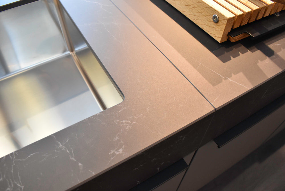 Poggenpohl Modo and +Stage Modern Natural Wood Tone Kitchen with Gaggenau Appliances