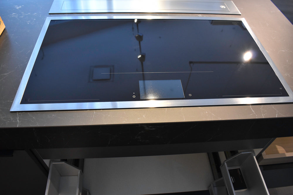 Poggenpohl Modo and +Stage Modern Natural Wood Tone Kitchen with Gaggenau Appliances