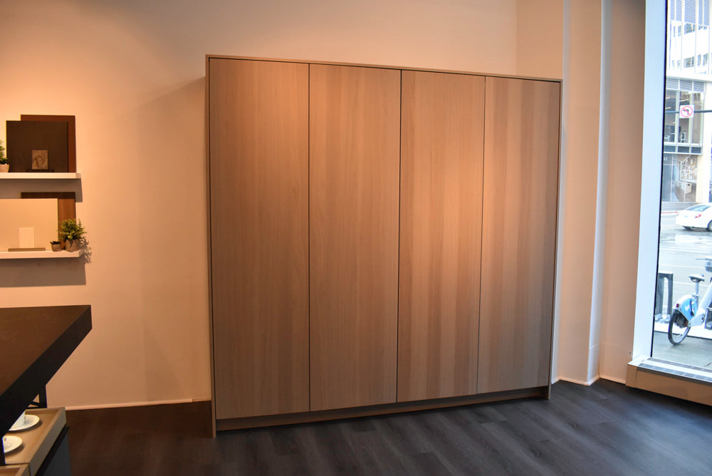 Poggenpohl Modo and +Stage Modern Natural Wood Tone Kitchen with Gaggenau Appliances